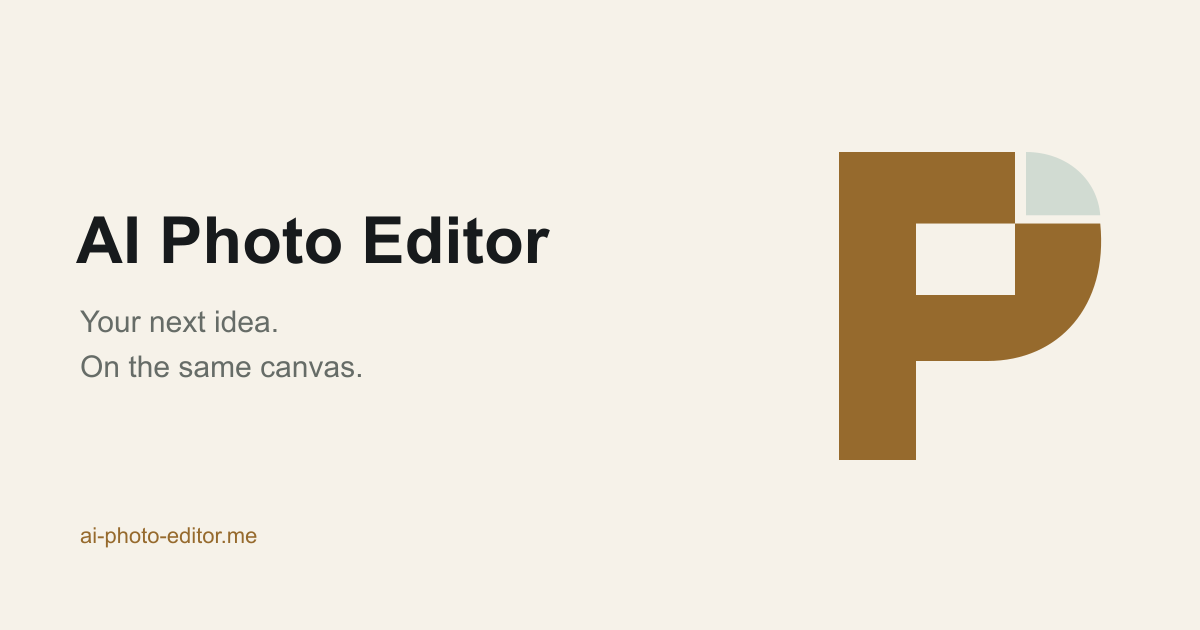 AI Photo Editor — Local edits on an infinite canvas